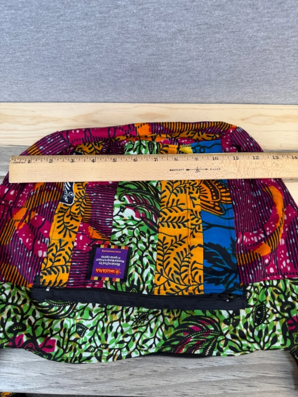 NEW Musana Women's Project Multi Colored Multi Patterned Cotton Hobo Bag Uganda